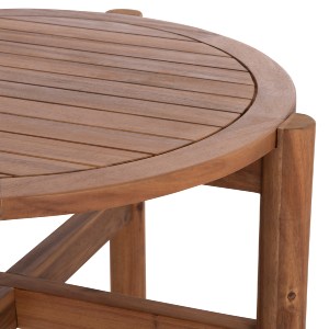 75219 LOUNGE ΣΕΤ SANJI HM21214 ΤΡΑΠΕΖΙ & 2 ΠΟΛΥΘΡΟΝΕΣ--ΞΥΛΟ ΑΚΑΚΙΑΣ-ΑΛΟΥΜΙΝΙΟ-ΣΧΟΙΝΙ