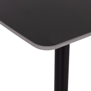 75272 ΣΕΤ ΤΡΑΠΕΖΑΡΙΑΣ 5ΤΜΧ RAVEN HM21069.02 ΚΕΡΑΜΙΚΟ TOP ΜΑΥΡΟ ΜΑΡΜΑΡΟ & 4 ΚΑΡΕΚΛΕΣ
