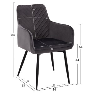 75274 ΣΕΤ ΤΡΑΠΕΖΑΡΙΑΣ 7ΤΜΧ RAVEN HM21070.03 ΚΕΡΑΜΙΚΟ TOP--4 ΚΑΡΕΚΛΕΣ & 2 ΠΟΛΥΘΡΟΝΕΣ ΓΚΡΙ