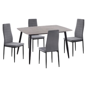 75277 ΣΕΤ ΤΡΑΠΕΖΑΡΙΑΣ 5ΤΜΧ RAVEN HM21224.03 ΚΕΡΑΜΙΚΟ TOP ΓΚΡΙ ΜΑΡΜΑΡΟ--ΒΕΛΟΥΔΟ ΓΚΡΙ