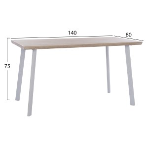 75338 ΣΕΤ ΤΡΑΠΕΖΑΡΙΑΣ 5ΤΜΧ OFIRA HM10634 MDF TOP ΣΕ SONAMA--ΛΕΥΚΕΣ ΚΑΡΕΚΛΕΣ