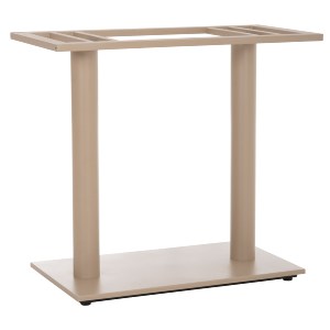 75456 ΒΑΣΗ ΤΡΑΠΕΖΙΟΥ ΜΕΤΑΛΛΙΚΗ ΔΙΠΛΗ HM435.25 ΚΑΠΟΥΤΣΙΝΟ ΜΑΤ ΜΕ ΡΕΓΟΥΛΑΤΟΡΟΥΣ 80Χ40Χ72Υεκ.