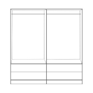 75470 ΝΤΟΥΛΑΠΑ 4ΦΥΛΛΗ REINA ME 4 ΣΥΡΤΑΡΙΑ HM21259 ΜΕΛΑΜΙΝΗ ΓΚΡΙ-SONAMA 160x42x180Υεκ