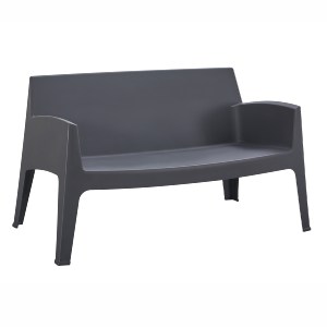 75488 ΚΑΝΑΠΕΣ 2-ΘΕΣΙΟΣ ΠΟΛΥΠΡΟΠΥΛΕΝΙΟΥ SLEEK HM6366.10 ΧΡΩΜΑ ΓΚΡΙ 118x48,5x73Υεκ.