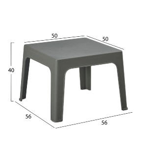 75500 ΣΕΤ 3ΤΜΧ ΠΟΛΥΠΡΟΠΥΛΕΝΙΟΥ SLEEK HM21267.05 ΤΡΑΠΕΖΑΚΙ & 2 ΠΟΛΥΘΡΟΝΕΣ-DARK OLIVE GREEN