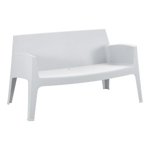75501 ΚΑΝΑΠΕΣ 2-ΘΕΣΙΟΣ ΠΟΛΥΠΡΟΠΥΛΕΝΙΟΥ SLEEK HM6366.01 ΧΡΩΜΑ ΛΕΥΚΟ 118x48,5x73Υεκ.