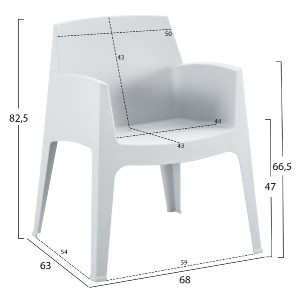 75505 ΣΕΤ ΣΑΛΟΝΙ ΕΞ.ΧΩΡΟΥ 4ΤΜΧ SLEEK HM21268.01 ΛΕΥΚΟ ΠΟΛΥΠΡΟΠΥΛΕΝΙΟ