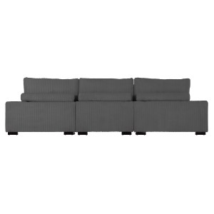 75518 ΚΑΝΑΠΕΣ ΑΡΙΣΤΕΡΗ ΓΩΝΙΑ CRANFIELD HM3287.01L ΓΚΡΙ ΡΙΓΕ ΥΦΑΣΜΑ 315x167(γωνία)x67Υεκ.