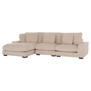 75519 ΚΑΝΑΠΕΣ ΑΡΙΣΤΕΡΗ ΓΩΝΙΑ CRANFIELD HM3287.02L ΜΠΕΖ ΡΙΓΕ ΥΦΑΣΜΑ 315x167(γωνία)x67Υεκ.