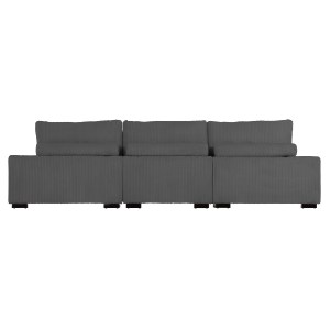 75520 ΚΑΝΑΠΕΣ ΔΕΞΙΑ ΓΩΝΙΑ CRANFIELD HM3287.01R ΓΚΡΙ ΡΙΓΕ ΥΦΑΣΜΑ 315x167(γωνία)x67Υεκ.