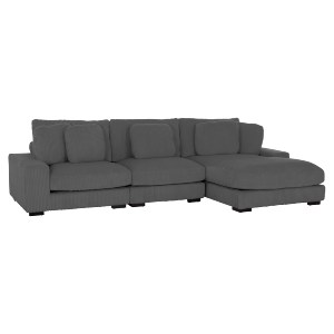 75520 ΚΑΝΑΠΕΣ ΔΕΞΙΑ ΓΩΝΙΑ CRANFIELD HM3287.01R ΓΚΡΙ ΡΙΓΕ ΥΦΑΣΜΑ 315x167(γωνία)x67Υεκ.