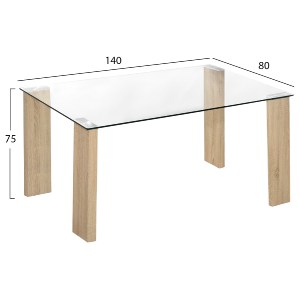 75526 ΣΕΤ ΤΡΑΠΕΖΑΡΙΑΣ 5ΤΜΧ LEOMOR HM21270.02 ΤΡΑΠΕΖΙ & 4 ΚΑΡΕΚΛΕΣ - ΚΑΦΕ ΥΦΑΣΜΑ