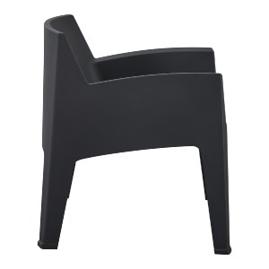75550 ΠΟΛΥΘΡΟΝΑ ΠΟΛΥΠΡΟΠΥΛΕΝΙΟΥ LOUNGE SLEEK HM6365.02 ΜΑΥΡΟ 62,5x48,5x73Υεκ.