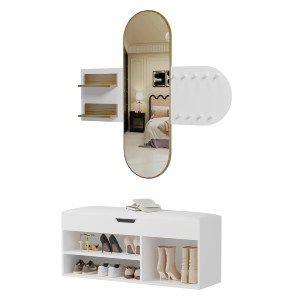 75567 ΣΕΤ ΕΙΣΟΔΟΥ 2ΤΜΧ CHERYL HM21276.02 ΜΕΛΑΜΙΝΗ ΣΕ ΛΕΥΚΟ--SONAMA