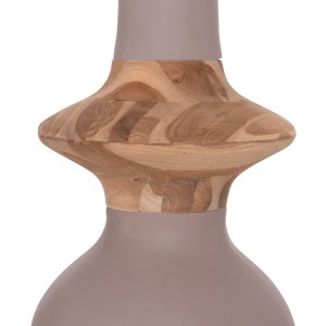 75575 ΔΙΑΚΟΣΜΗΤΙΚΟ ΒΑΖΟ ΔΑΠΕΔΟΥ NEBULA HM4660.05M FIBER CEMENT TAUPE--ΞΥΛΟ ΤΕΑΚ Φ45x148Υεκ