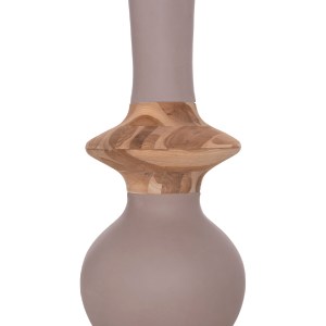 75575 ΔΙΑΚΟΣΜΗΤΙΚΟ ΒΑΖΟ ΔΑΠΕΔΟΥ NEBULA HM4660.05M FIBER CEMENT TAUPE--ΞΥΛΟ ΤΕΑΚ Φ45x148Υεκ