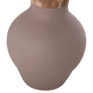 75575 ΔΙΑΚΟΣΜΗΤΙΚΟ ΒΑΖΟ ΔΑΠΕΔΟΥ NEBULA HM4660.05M FIBER CEMENT TAUPE--ΞΥΛΟ ΤΕΑΚ Φ45x148Υεκ