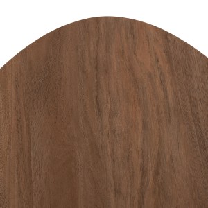 75595 ΒΟΗΘΗΤΙΚΟ ΤΡΑΠΕΖΙ ΟΒΑΛ ALPER HM18328 MDF SONAMA--ΜΕΤΑΛΛΟ ΛΕΥΚΟ 50x50x51Υεκ.