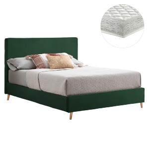 75623 ΚΡΕΒΑΤΙ ΜΕ ΣΤΡΩΜΑ INDRA HM21280.04 ΚΥΠΑΡΙΣΣΙ ΒΕΛΟΥΔΟ--ΓΙΑ 160x200εκ