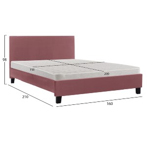 75632 ΚΡΕΒΑΤΙ ΜΕ ΣΤΡΩΜΑ BECCA HM21283.05 ΣΑΠΙΟ ΜΗΛΟ ΒΕΛΟΥΔΟ--ΓΙΑ 150x200εκ