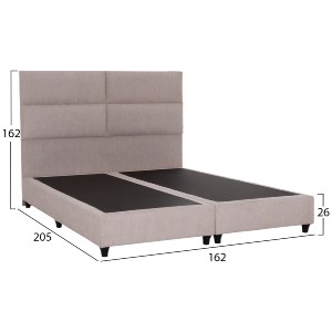 75677 ΚΡΕΒΑΤΙ MILO HM616.32 ΜΠΕΖ ΥΦΑΣΜΑ ΓΙΑ ΣΤΡΩΜΑ 160x200εκ