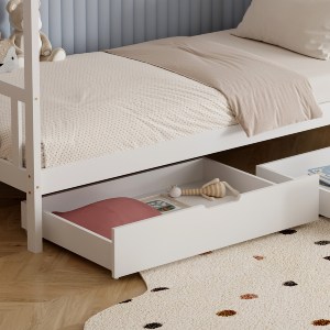 75695 ΚΡΕΒΑΤΙ ΠΑΙΔΙΚΟ ΜΕ ΣΤΡΩΜΑ KLARICE HM21305.01 ΞΥΛΟ ΠΕΥΚΟΥ ΣΕ ΛΕΥΚΟ--ΣΤΡΩΜΑ 90x190εκ