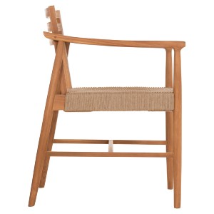 75705 ΠΟΛΥΘΡΟΝΑ ΤΡΑΠΕΖΑΡΙΑΣ ROBIN HM18351 ΞΥΛΟ TEAK & ΣΧΟΙΝΙ VIRO ΦΥΣΙΚΟ 53,5x60x78Υεκ