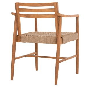 75705 ΠΟΛΥΘΡΟΝΑ ΤΡΑΠΕΖΑΡΙΑΣ ROBIN HM18351 ΞΥΛΟ TEAK & ΣΧΟΙΝΙ VIRO ΦΥΣΙΚΟ 53,5x60x78Υεκ