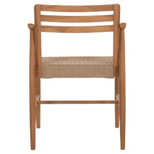 75705 ΠΟΛΥΘΡΟΝΑ ΤΡΑΠΕΖΑΡΙΑΣ ROBIN HM18351 ΞΥΛΟ TEAK & ΣΧΟΙΝΙ VIRO ΦΥΣΙΚΟ 53,5x60x78Υεκ
