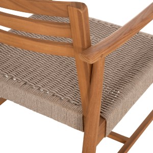 75705 ΠΟΛΥΘΡΟΝΑ ΤΡΑΠΕΖΑΡΙΑΣ ROBIN HM18351 ΞΥΛΟ TEAK & ΣΧΟΙΝΙ VIRO ΦΥΣΙΚΟ 53,5x60x78Υεκ