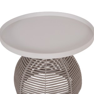 75724 ΣΕΤ ΣΑΛΟΝΙ 5ΤΜΧ DRISCOLL ΗM6473.02 IVORY ΑΛΟΥΜΙΝΙΟ--ΜΠΕΖ ΣΧΟΙΝΙ & OLEFIN ΥΦΑΣΜΑ