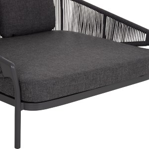 75726 DAYBED ΣΕΙΡΑ XANTION ΗM6474.01 ΣΚΟΥΡΟ ΓΚΡΙ ΑΛΟΥΜΙΝΙΟ-ΣΧΟΙΝΙ-OLEFIN 157x147x88Υεκ