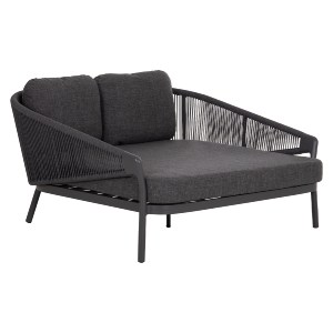 75726 DAYBED ΣΕΙΡΑ XANTION ΗM6474.01 ΣΚΟΥΡΟ ΓΚΡΙ ΑΛΟΥΜΙΝΙΟ-ΣΧΟΙΝΙ-OLEFIN 157x147x88Υεκ