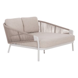 75727 DAYBED ΣΕΙΡΑ XANTION HM6474.02 ΛΕΥΚΟ ΑΛΟΥΜΙΝΙΟ--ΣΧΟΙΝΙ--OLEFIN 157x147x88Υεκ
