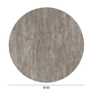 75746 ΕΠΙΦΑΝΕΙΑ ΤΡΑΠΕΖΙΟΥ HPL ΣΤΡΟΓΓΥΛΗ HM5841.37 CONCRETE Φ60εκ.