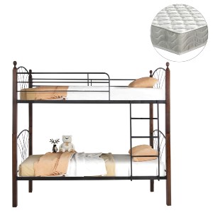 75790 ΚΟΥΚΕΤΑ ΜΕ ΣΤΡΩΜΑΤΑ STOREY HM21334 ΜΕΤΑΛΛΟ & ΞΥΛΟ RUBBERWOOD--ΓΙΑ ΣΤΡΩΜΑΤΑ 90x190εκ.