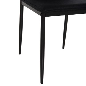 75795 ΚΑΡΕΚΛΑ ΤΡΑΠΕΖΑΡΙΑΣ PERKY HM18347.02 ΜΑΥΡΟ ΥΦΑΣΜΑ & ΜΕΤΑΛΛΙΚΑ ΠΟΔΙΑ 44x60x87Υεκ