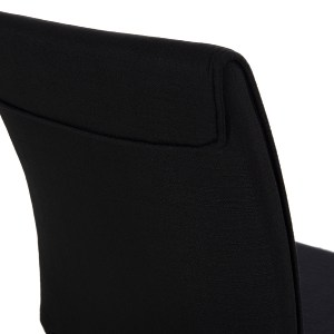 75795 ΚΑΡΕΚΛΑ ΤΡΑΠΕΖΑΡΙΑΣ PERKY HM18347.02 ΜΑΥΡΟ ΥΦΑΣΜΑ & ΜΕΤΑΛΛΙΚΑ ΠΟΔΙΑ 44x60x87Υεκ