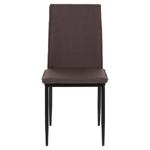 75796 ΚΑΡΕΚΛΑ ΤΡΑΠΕΖΑΡΙΑΣ PERKY HM18347.03 ΚΑΦΕ ΥΦΑΣΜΑ-ΜΕΤΑΛ. ΠΟΔΙΑ ΜΑΥΡΑ 44x60x87Υεκ