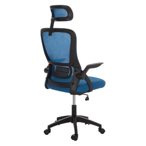 75800 ΚΑΡΕΚΛΑ ΓΡΑΦΕΙΟΥ BLAZER HM1205.03 ΜΠΛΕ MESH-ΜΑΥΡΟΣ ΣΚΕΛΕΤΟΣ NYLON 60,5x47x85,5Υεκ.