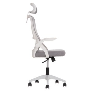 75802 ΚΑΡΕΚΛΑ ΓΡΑΦΕΙΟΥ BLAZER HM1205.02 ΓΚΡΙ MESH-ΛΕΥΚΟΣ ΣΚΕΛΕΤΟΣ NYLON 60,5x47x85,5Υεκ.