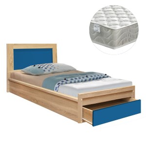 75805 ΚΡΕΒΑΤΙ ΠΑΙΔΙΚΟ ΜΕ ΣΥΡΤΑΡΙ PLAYROOM HM21326 ΜΕΛΑΜΙΝΗ ΣΕ SONAMA/ΣΙΕΛ--ΜΕ ΣΤΡΩΜΑ 90x190εκ