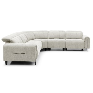 75813 ΓΩΝΙΑΚΟΣ ΚΑΝΑΠΕΣ ΜΕ RECLINE ORACLE HM3290.02 ΜΠΕΖ ΥΦΑΣΜΑ 293x293x98Υεκ.