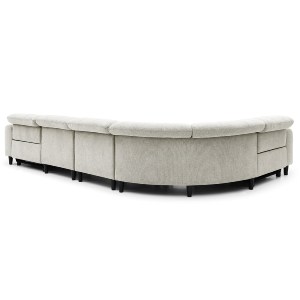 75813 ΓΩΝΙΑΚΟΣ ΚΑΝΑΠΕΣ ΜΕ RECLINE ORACLE HM3290.02 ΜΠΕΖ ΥΦΑΣΜΑ 293x293x98Υεκ.
