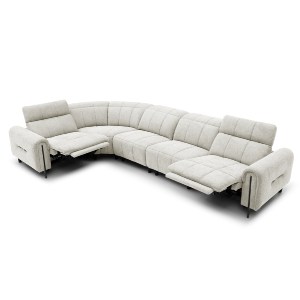 75813 ΓΩΝΙΑΚΟΣ ΚΑΝΑΠΕΣ ΜΕ RECLINE ORACLE HM3290.02 ΜΠΕΖ ΥΦΑΣΜΑ 293x293x98Υεκ.