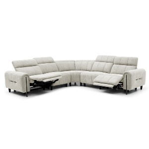 75813 ΓΩΝΙΑΚΟΣ ΚΑΝΑΠΕΣ ΜΕ RECLINE ORACLE HM3290.02 ΜΠΕΖ ΥΦΑΣΜΑ 293x293x98Υεκ.