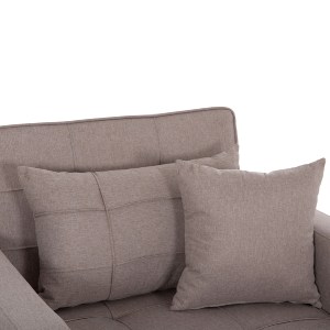 75874 ΠΟΛΥΘΡΟΝΑ-ΚΡΕΒΑΤΙ MERO HM3306.03 ΜΠΕΖ ΥΦΑΣΜΑ 100x90x83Υεκ.