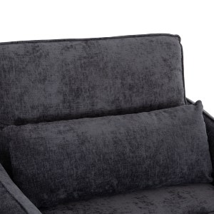 75876 ΠΟΛΥΘΡΟΝΑ-ΚΡΕΒΑΤΙ ORYN HM3307.01 ΓΚΡΙ ΥΦΑΣΜΑ 85x88x78Υεκ.