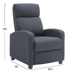 75879 ΠΟΛΥΘΡΟΝΑ ΣΑΛΟΝΙΟΥ RELAX DROSEN HM3299.01 ΓΚΡΙ ΥΦΑΣΜΑ 68,5x86x100Υεκ