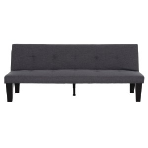 76015 ΚΑΝΑΠΕΣ ΚΡΕΒΑΤΙ 2-ΘΕΣΙΟΣ KORO HM3304.01 ΓΚΡΙ PU ΔΕΡΜΑ 165x75x64Υεκ